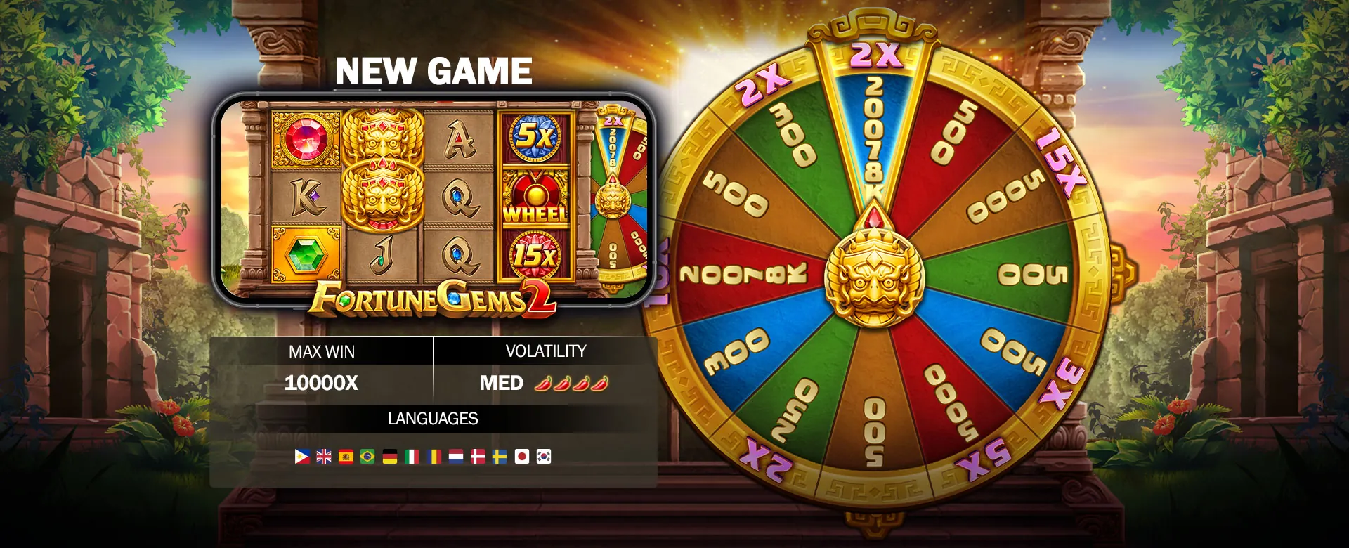 Bingoplus online gaming background with bingo cards, poker chips, and slot machine symbols